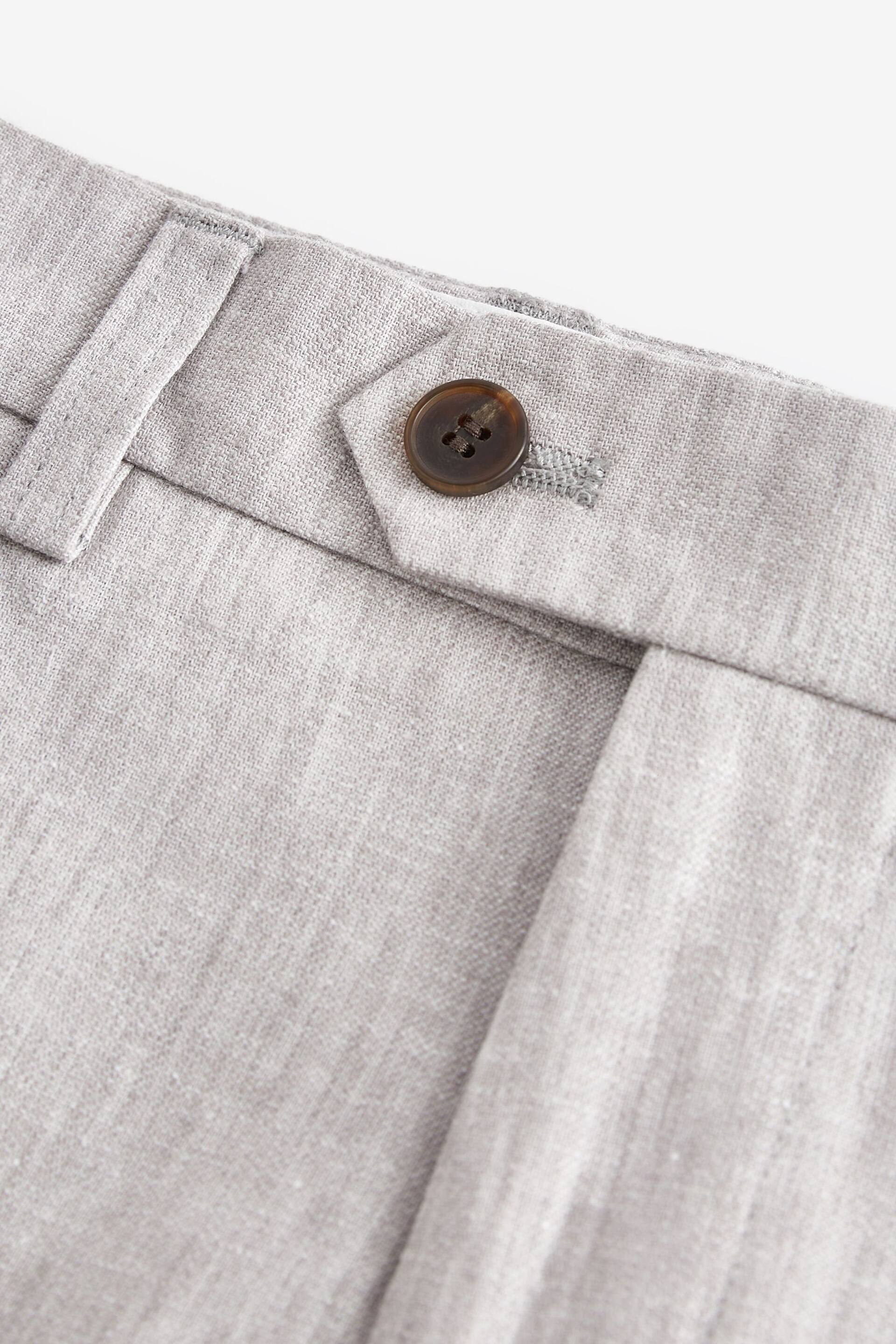 Grey Linen Blend Suit Trousers (12mths-16yrs) - Image 3 of 5