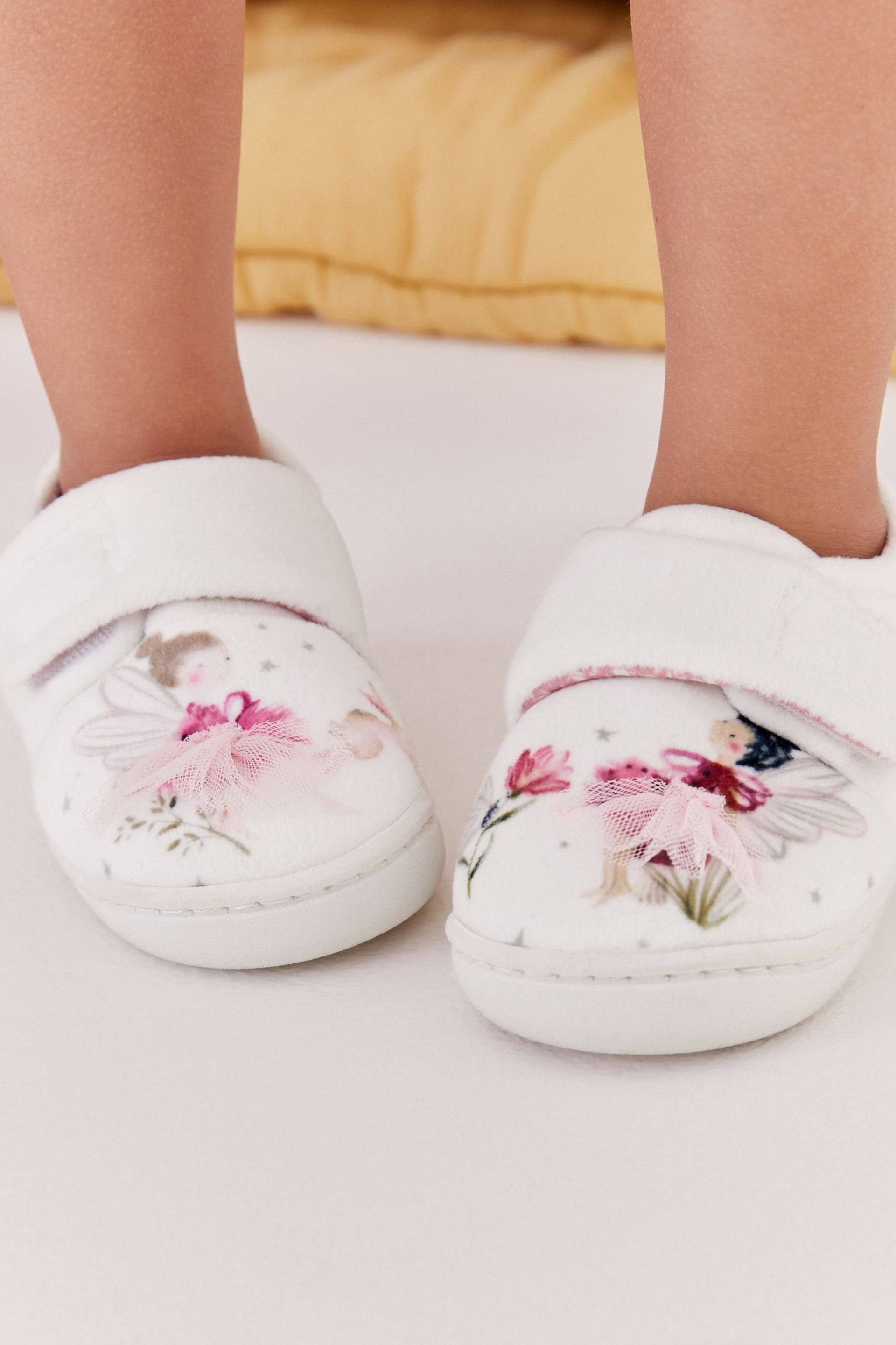 White Fairy Cupsole Slippers - Image 3 of 8