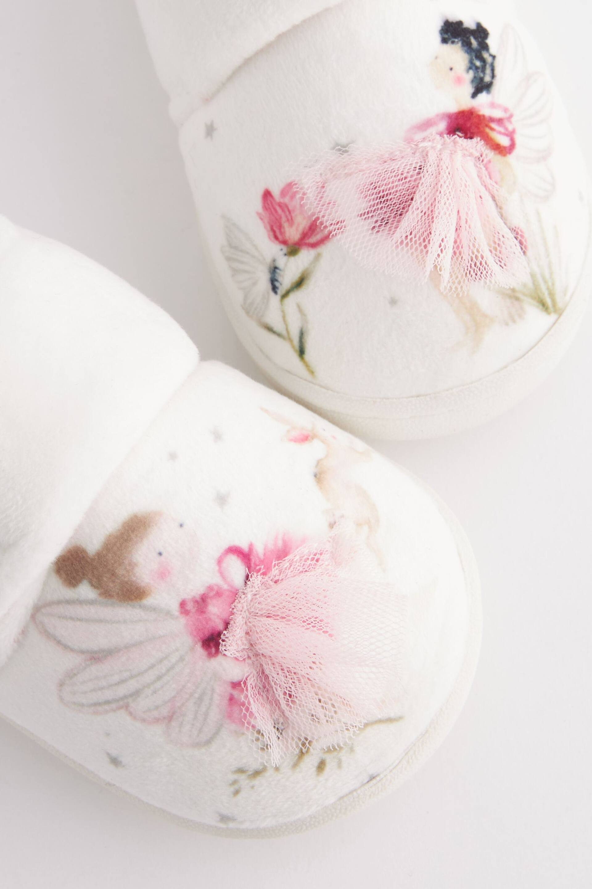 White Fairy Cupsole Slippers - Image 8 of 8