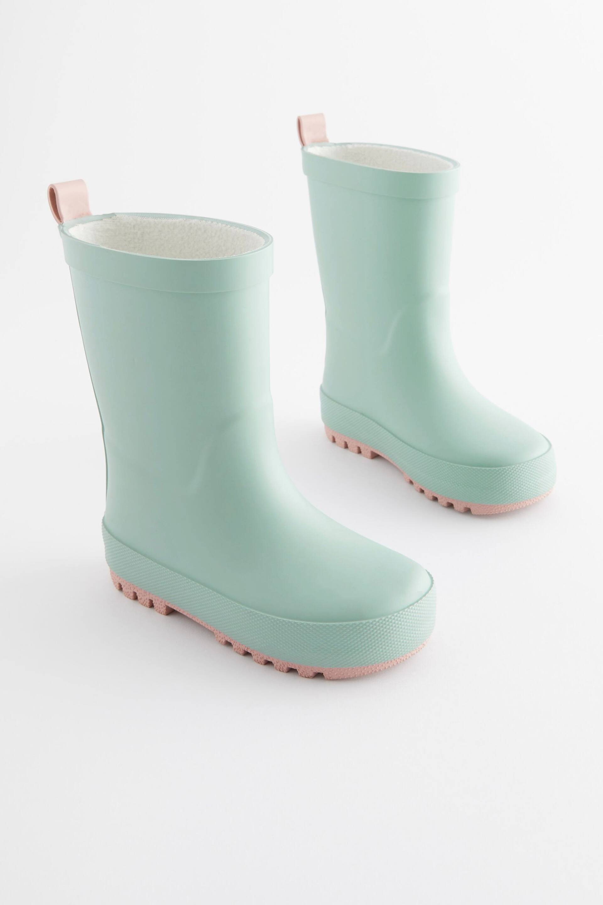 Sage Green Rubber Wellies - Image 1 of 5