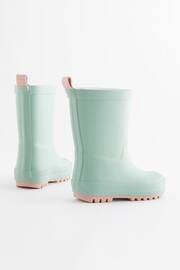 Sage Green Rubber Wellies - Image 2 of 5