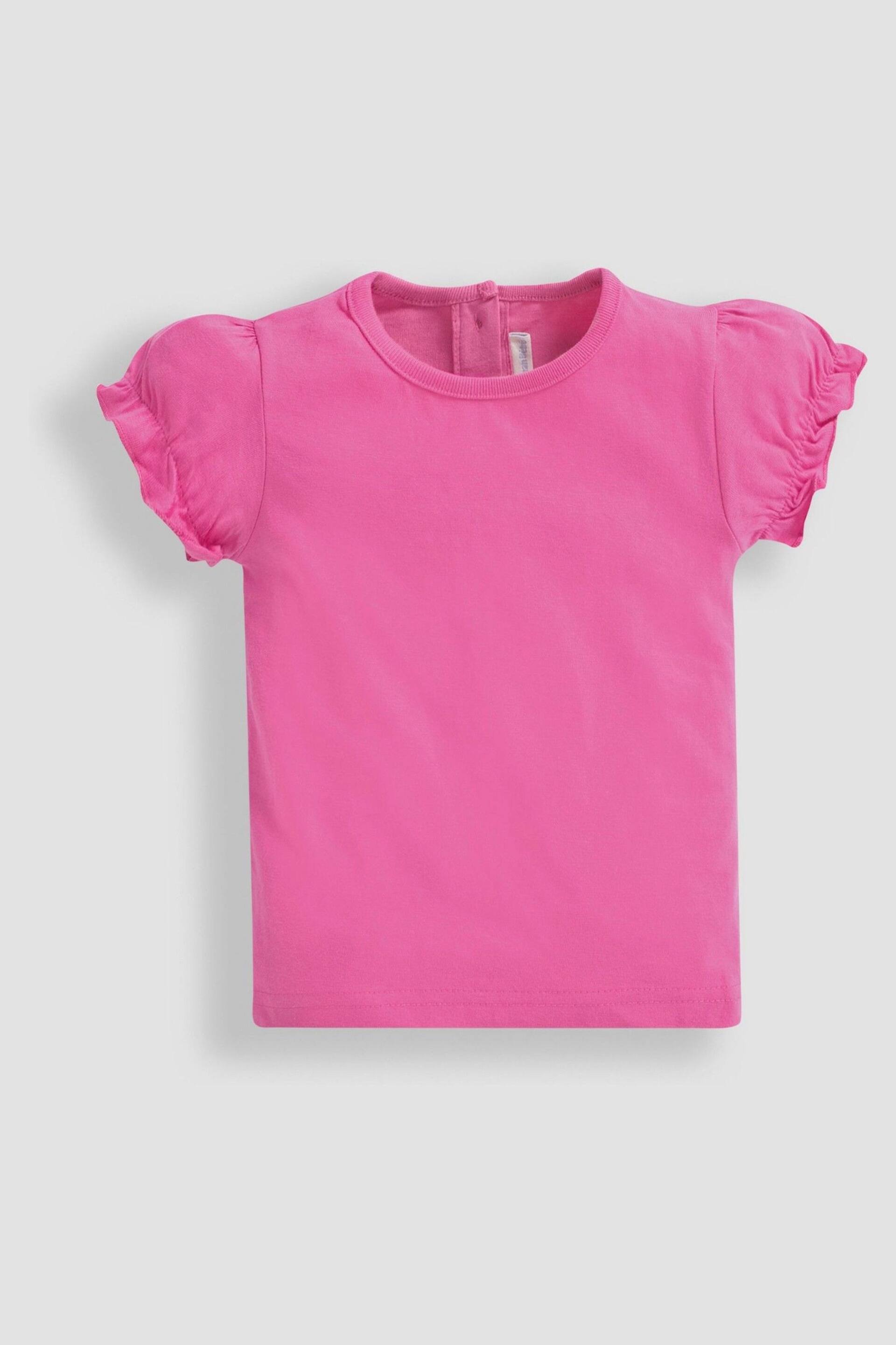 JoJo Maman Bébé Orchid Pink Pretty T-Shirt - Image 4 of 6