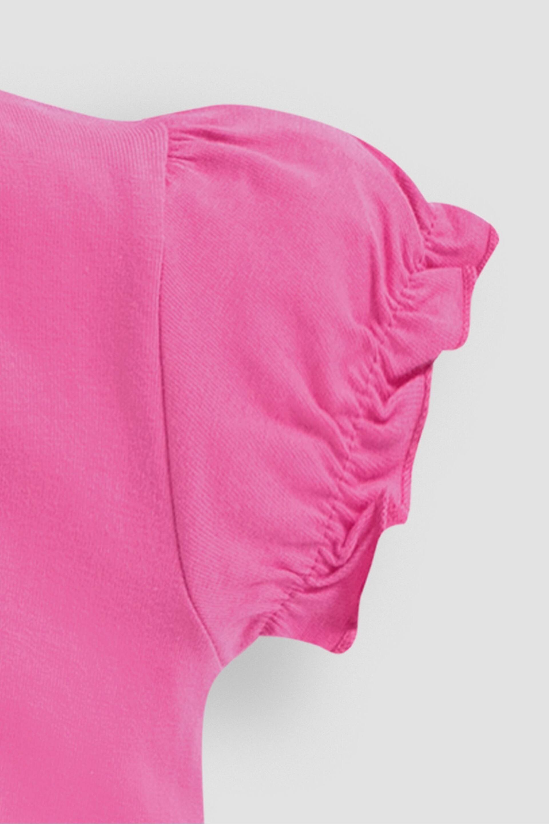 JoJo Maman Bébé Orchid Pink Pretty T-Shirt - Image 6 of 6