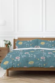 Copenhagen Home Teal Blue Olia Duvet Cover and Pillowcase Set - Image 1 of 2