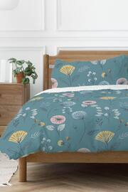 Copenhagen Home Teal Blue Olia Duvet Cover and Pillowcase Set - Image 2 of 2