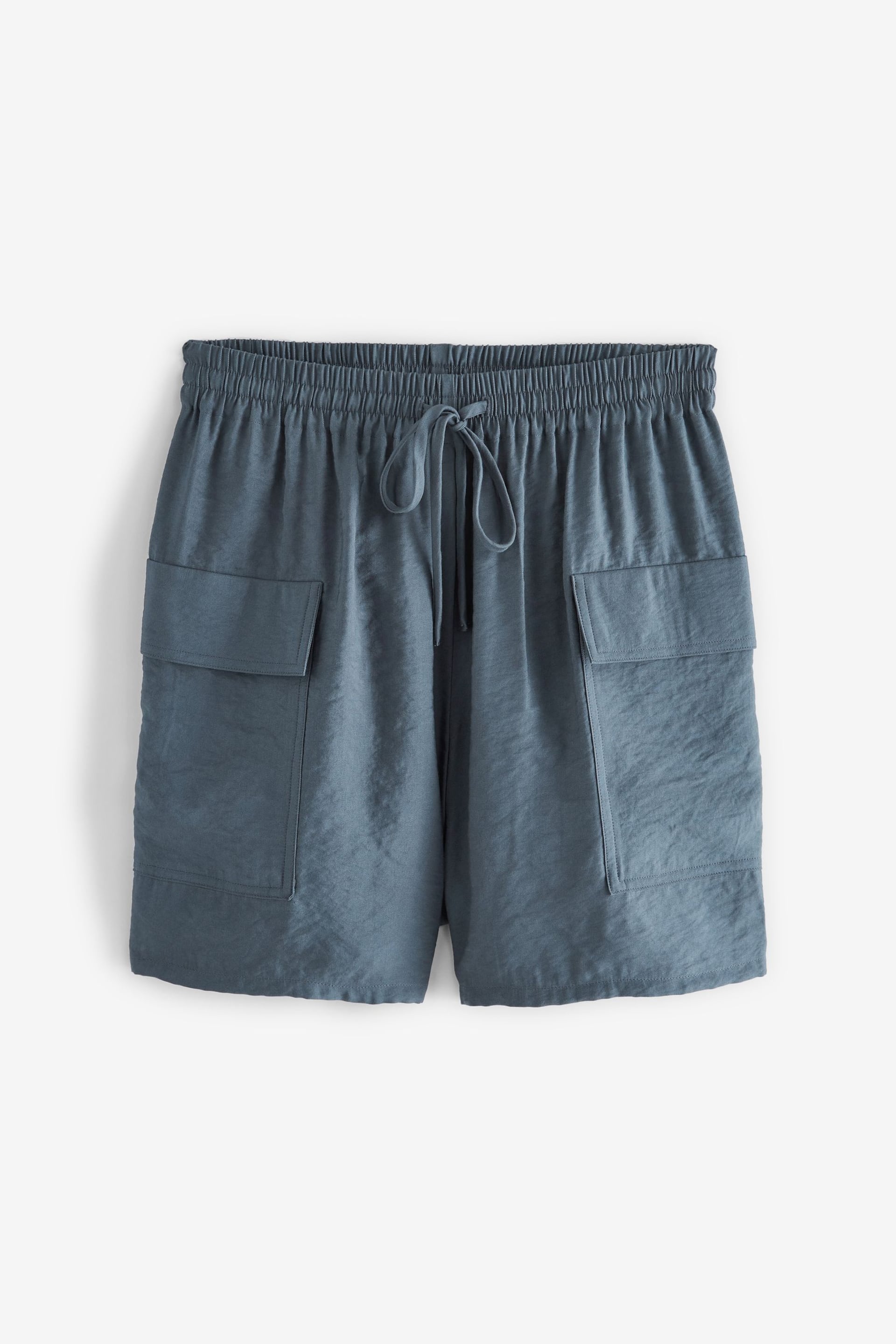Grey Shine Utility Shorts with Pockets - Image 4 of 5