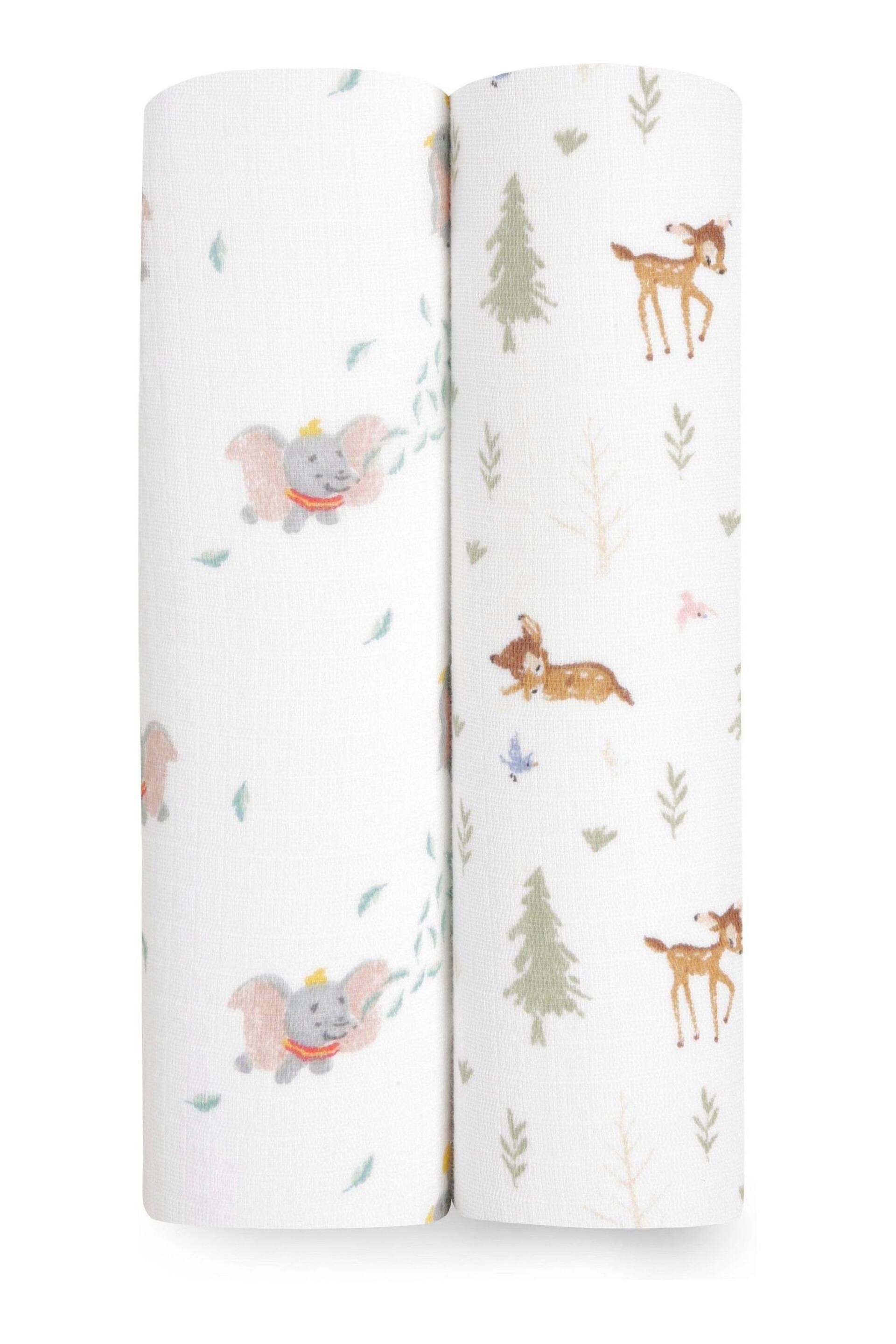 aden + anais™ essentials cotton muslin blanket disney + friends-bambi forest - Image 3 of 4