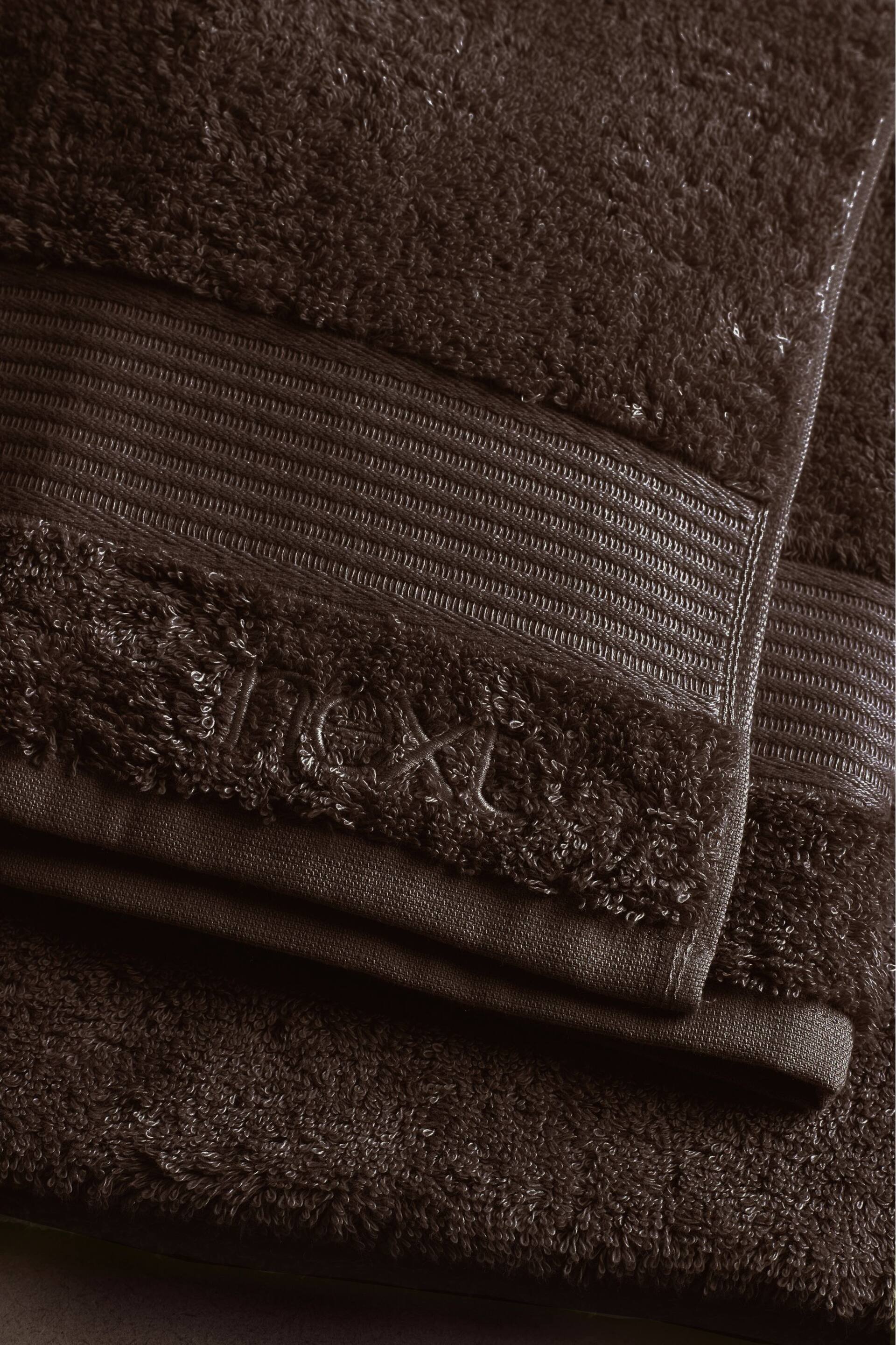 Brown Chocolate Egyptian Cotton Towel - Image 4 of 4