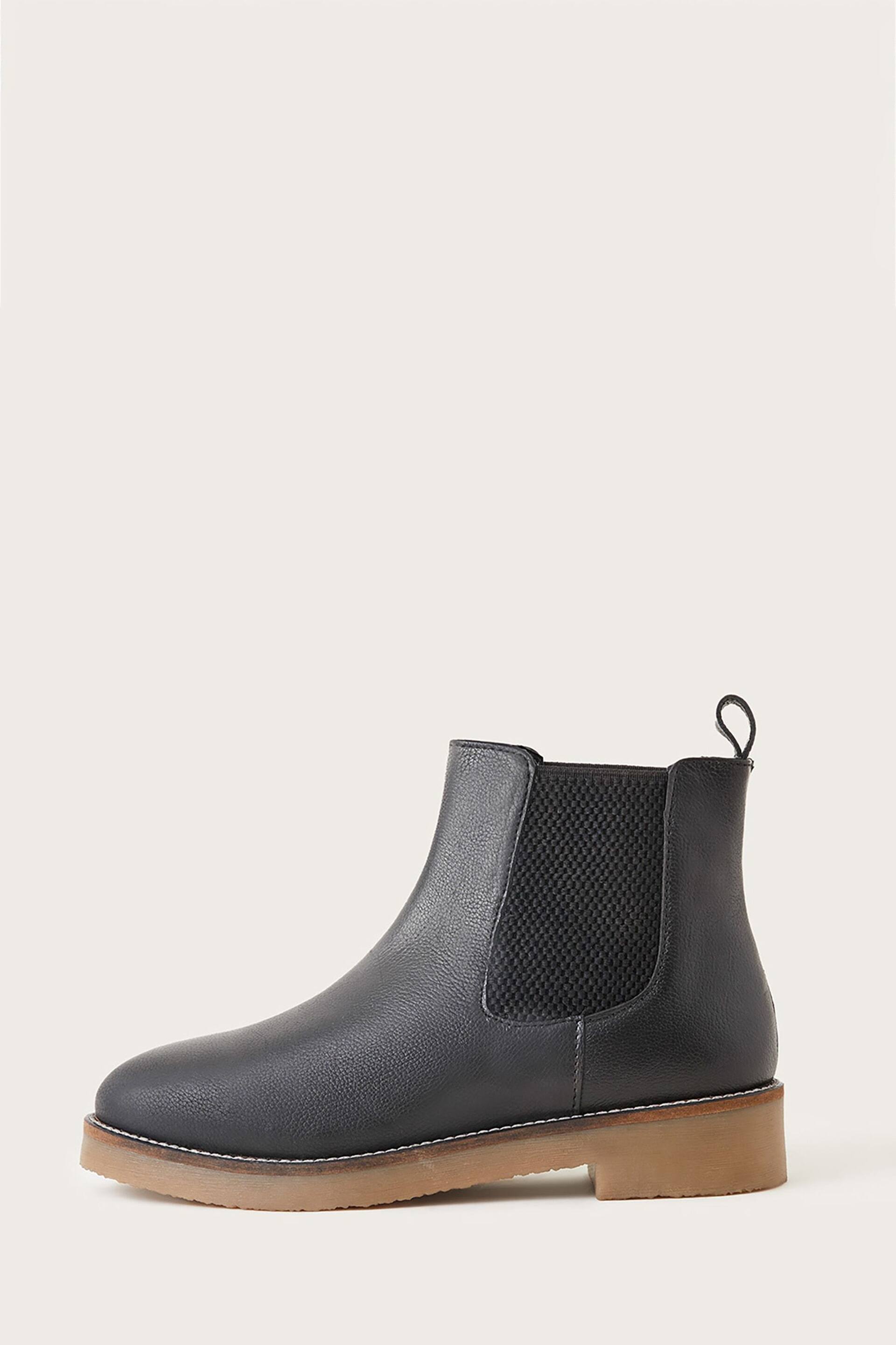 Monsoon Black Leather Chiswick Chelsea Boots - Image 1 of 3
