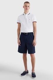 Tommy Hilfiger Organic Cotton Slim Fit White Polo Shirt - Image 1 of 5