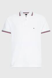 Tommy Hilfiger Organic Cotton Slim Fit White Polo Shirt - Image 4 of 5