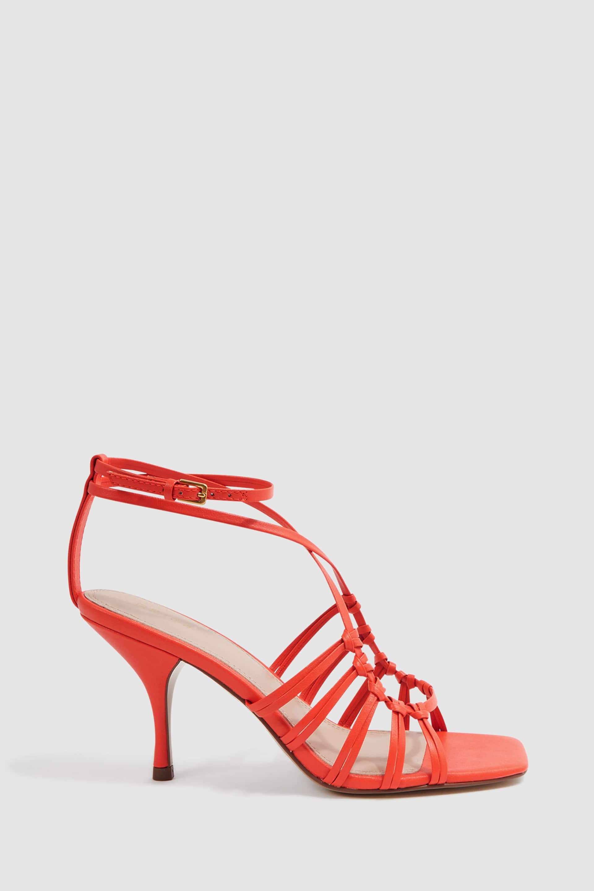 Reiss Coral Eva Leather Strappy Heels - Image 1 of 5