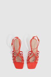 Reiss Coral Eva Leather Strappy Heels - Image 3 of 5