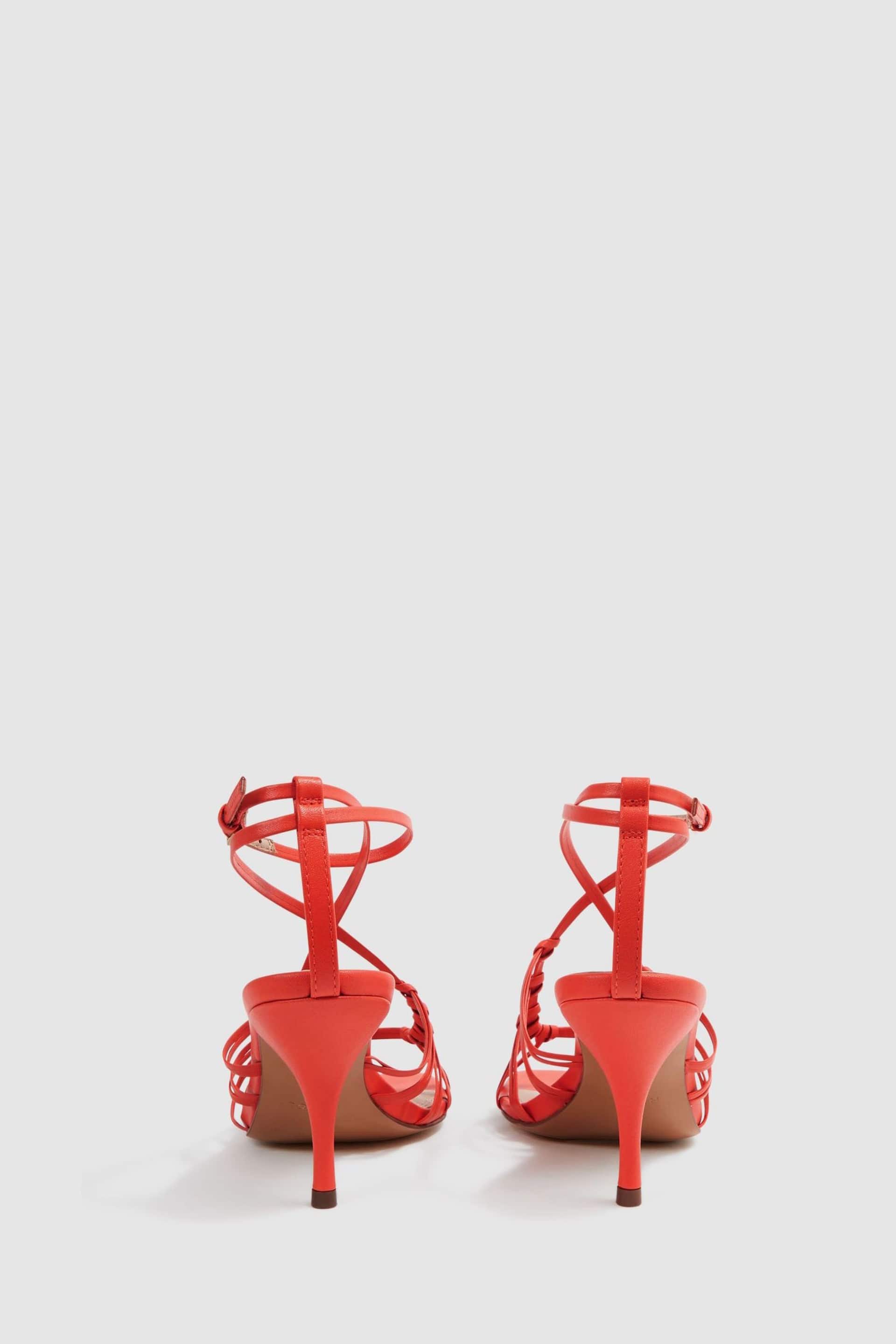 Reiss Coral Eva Leather Strappy Heels - Image 4 of 5