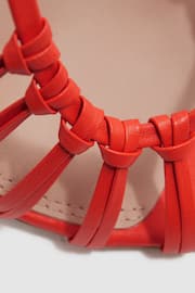 Reiss Coral Eva Leather Strappy Heels - Image 5 of 5