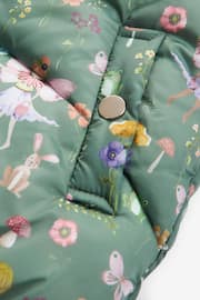 Khaki Green Printed Shower Resistant Padded Coat (3mths-7yrs) - Image 10 of 11