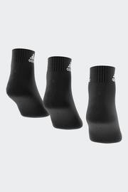 adidas Dark Black Cushioned Sportswear Ankle Socks 3 Pack - Image 5 of 6