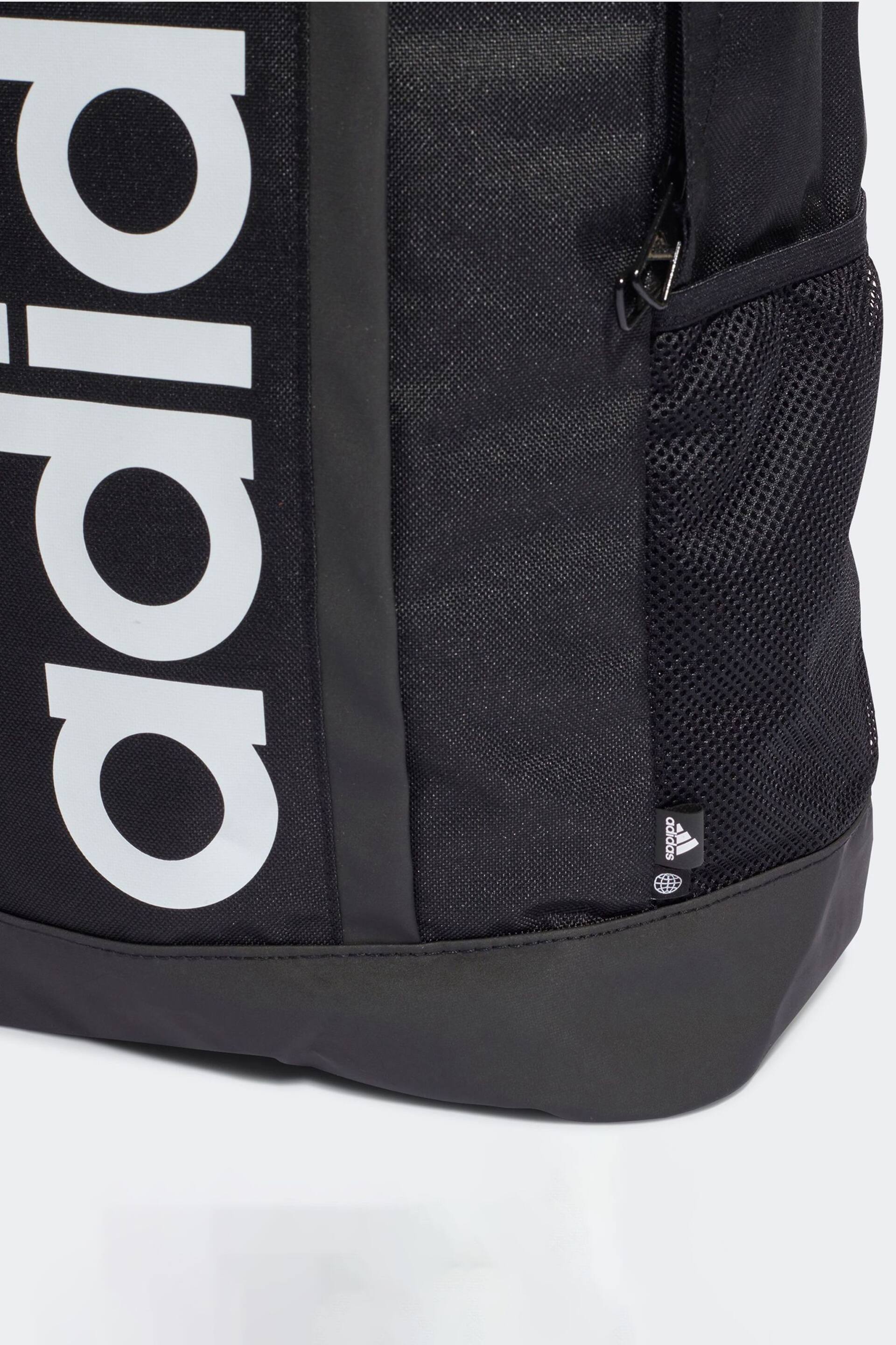 adidas Black Linear Backpack - Image 4 of 5