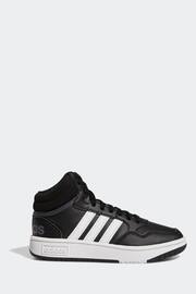 adidas Black/white Hoops Mid Shoes - Image 1 of 9