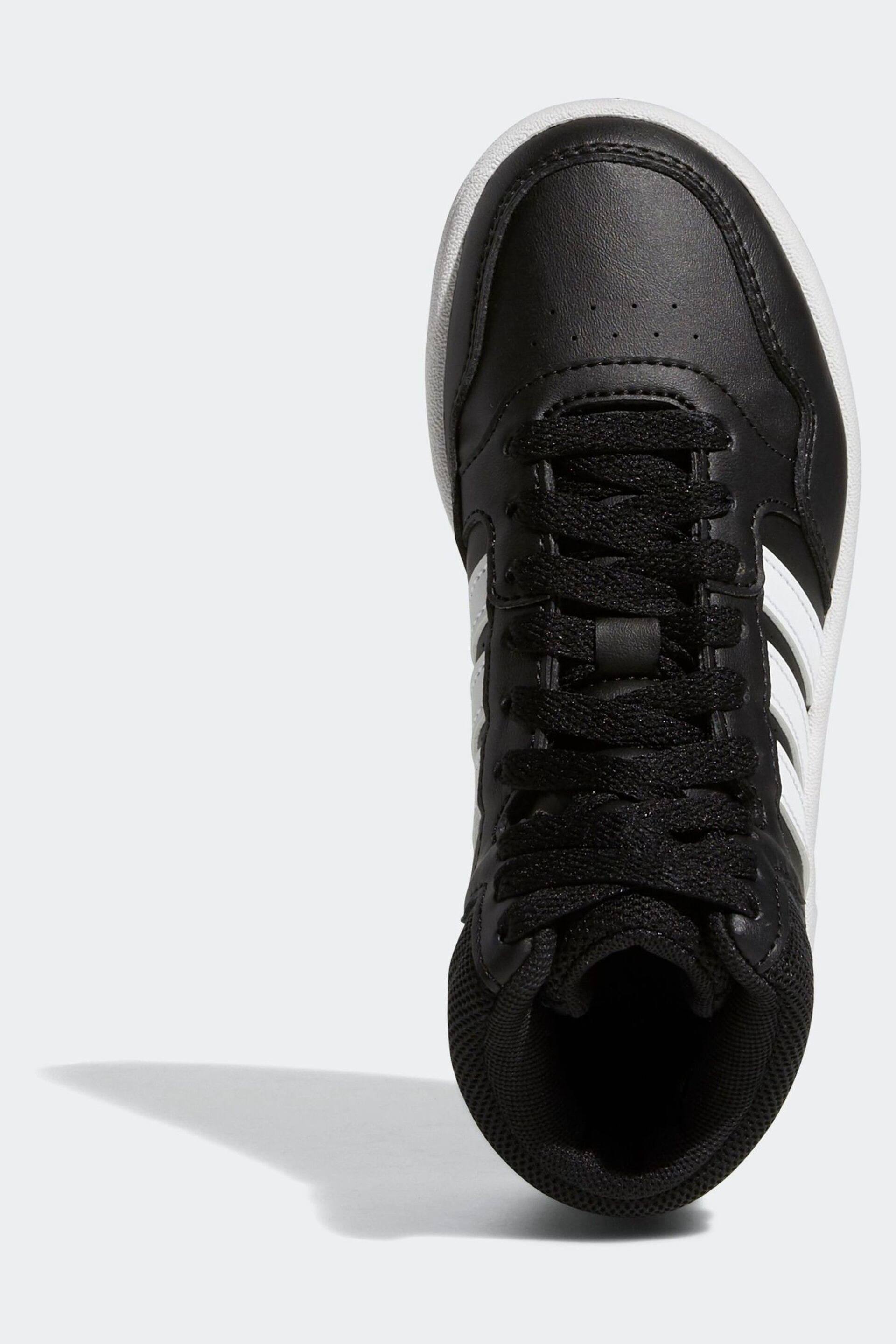 adidas Black/white Hoops Mid Shoes - Image 6 of 9