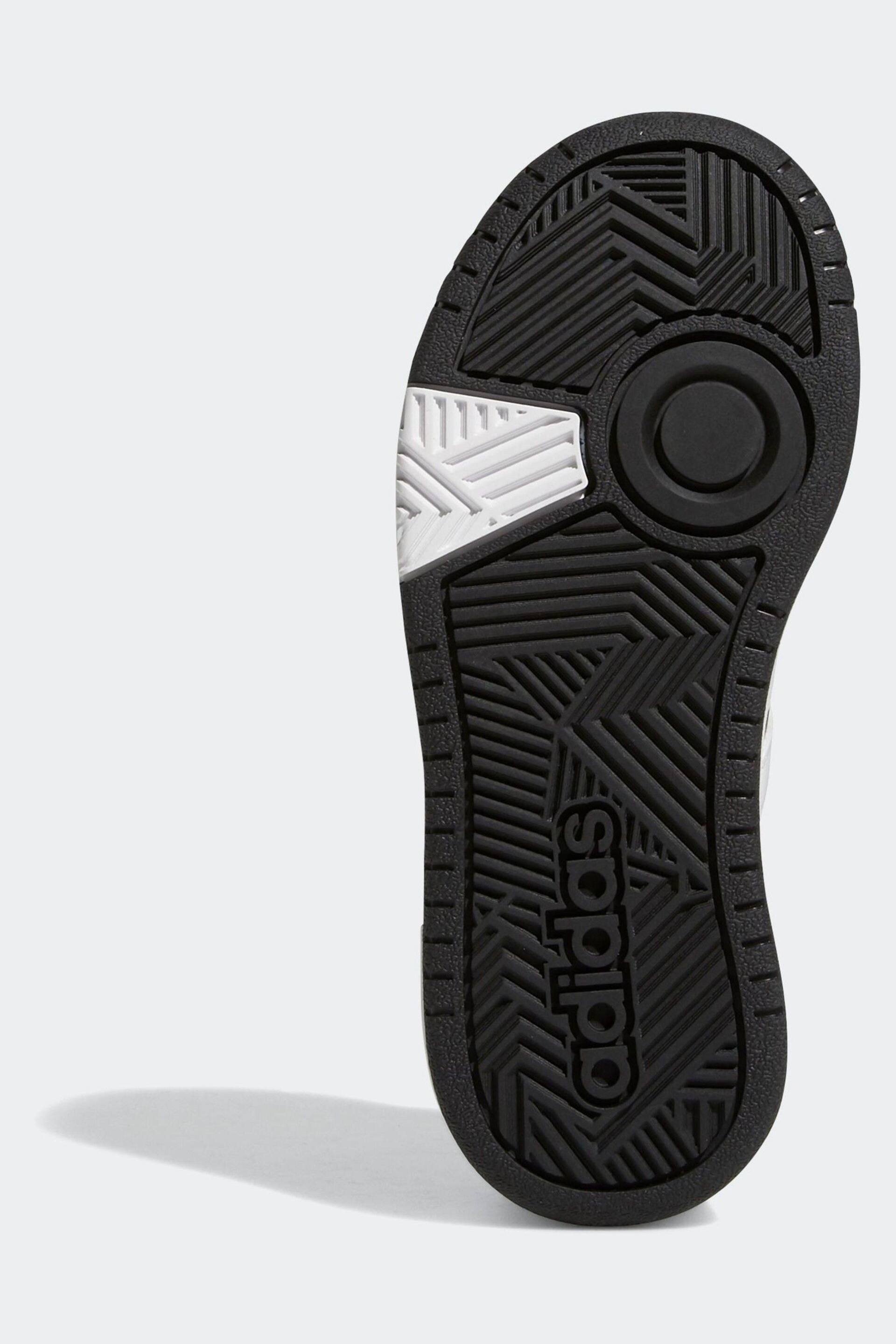 adidas Black/white Hoops Mid Shoes - Image 7 of 9