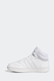 adidas White Hoops Mid Shoes - Image 2 of 9