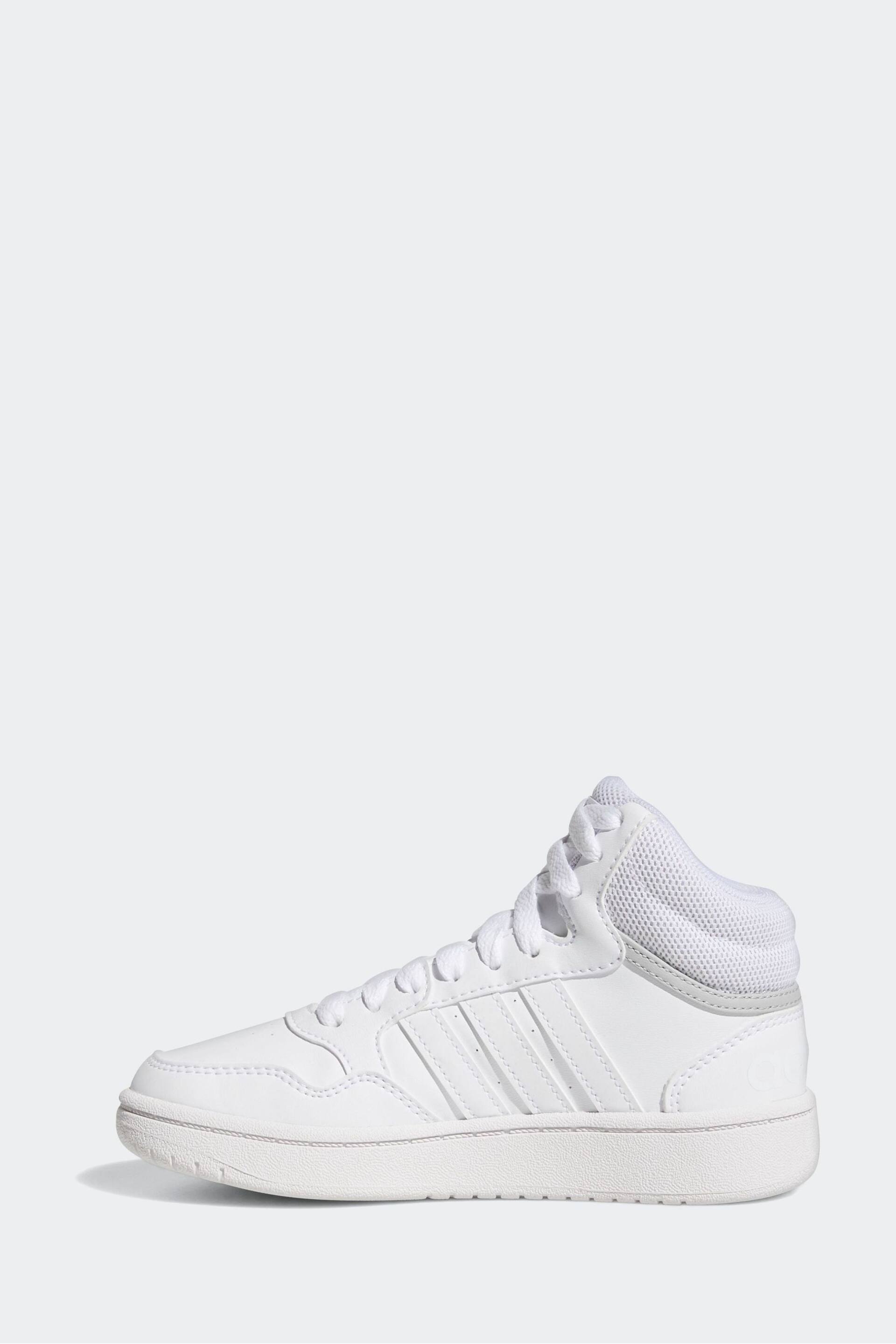 adidas White Hoops Mid Shoes - Image 2 of 9