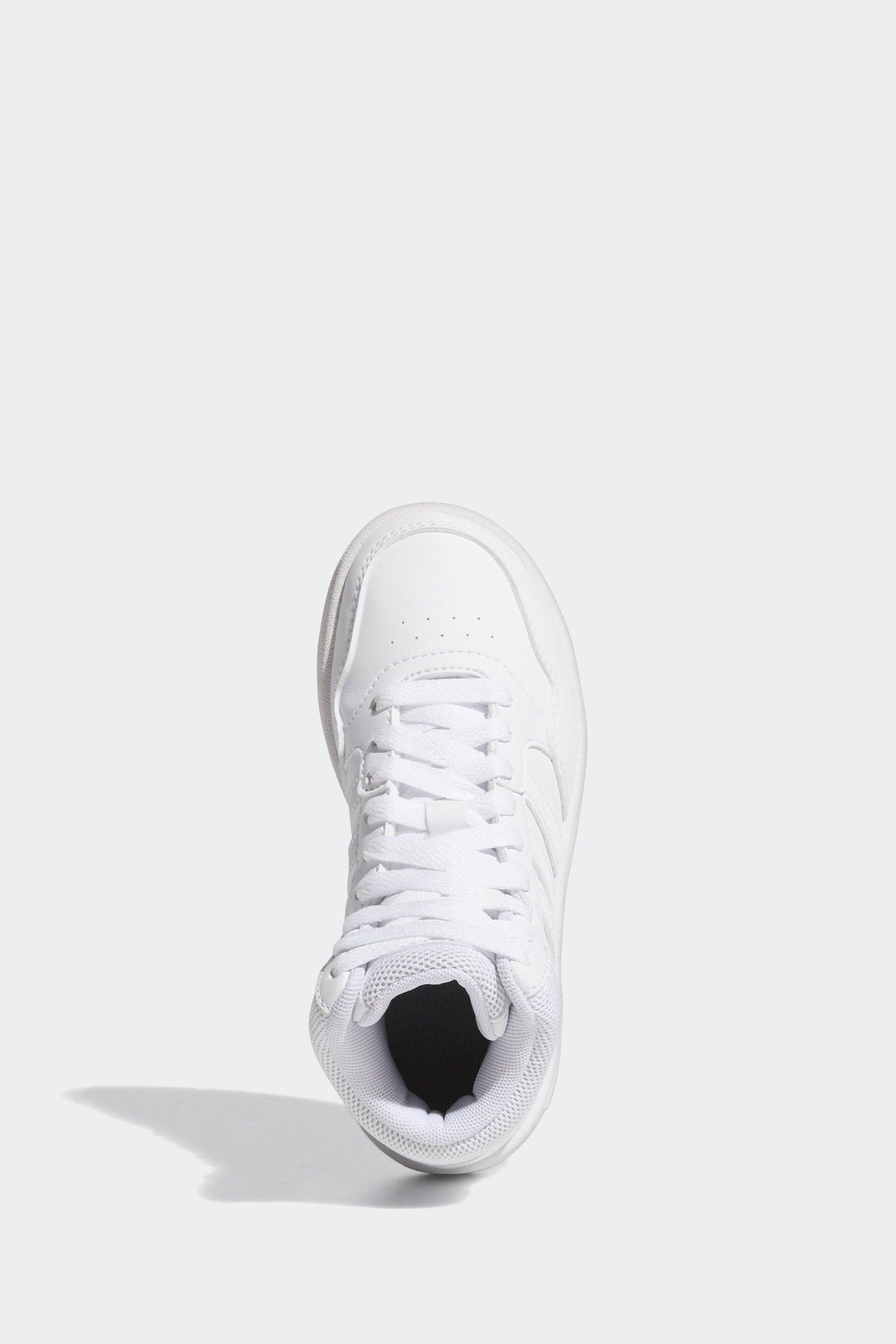 adidas White Hoops Mid Shoes - Image 6 of 9
