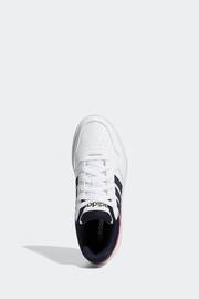 adidas Originals Pink white black Hoops 3.0 Low Classic Trainers - Image 5 of 9