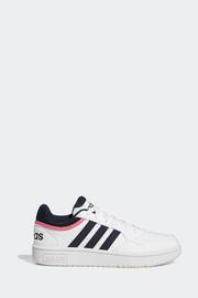 adidas Originals Pink white black Hoops 3.0 Low Classic Trainers - Image 9 of 9