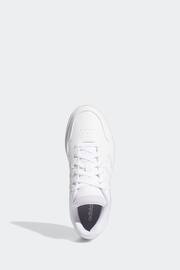 adidas Originals White Hoops 3.0 Low Classic Trainers - Image 7 of 11