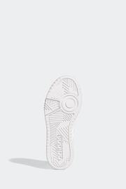 adidas Originals White Hoops 3.0 Low Classic Trainers - Image 8 of 11