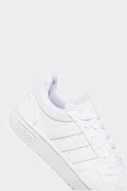 adidas Originals White Hoops 3.0 Low Classic Trainers - Image 9 of 11