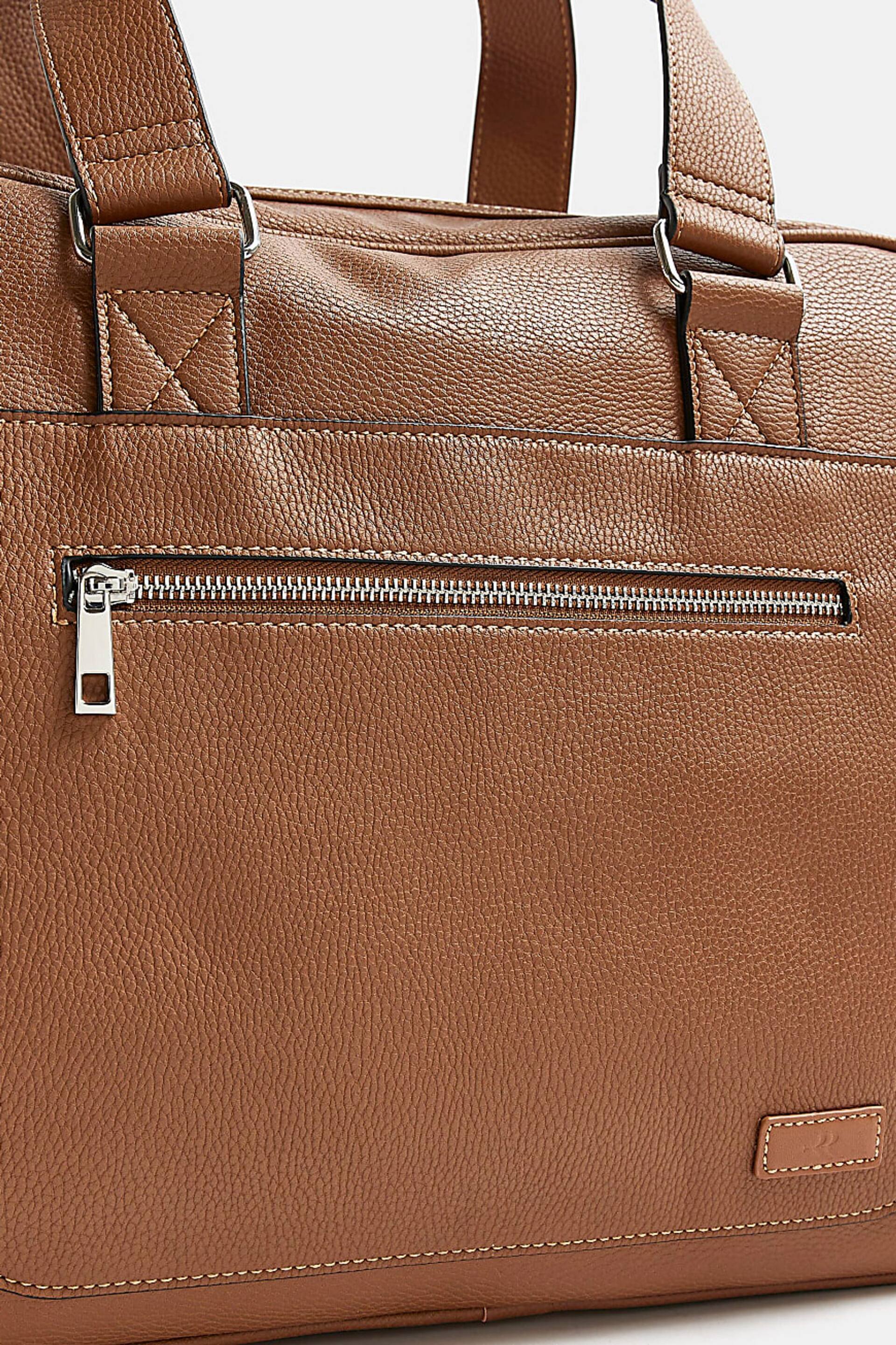 River Island Brown Light Holdall - Image 5 of 5