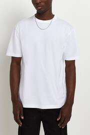 River Island White Regular T-Shirts 5 Pack - Image 3 of 6