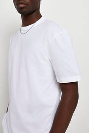 River Island White Regular T-Shirts 5 Pack - Image 6 of 6