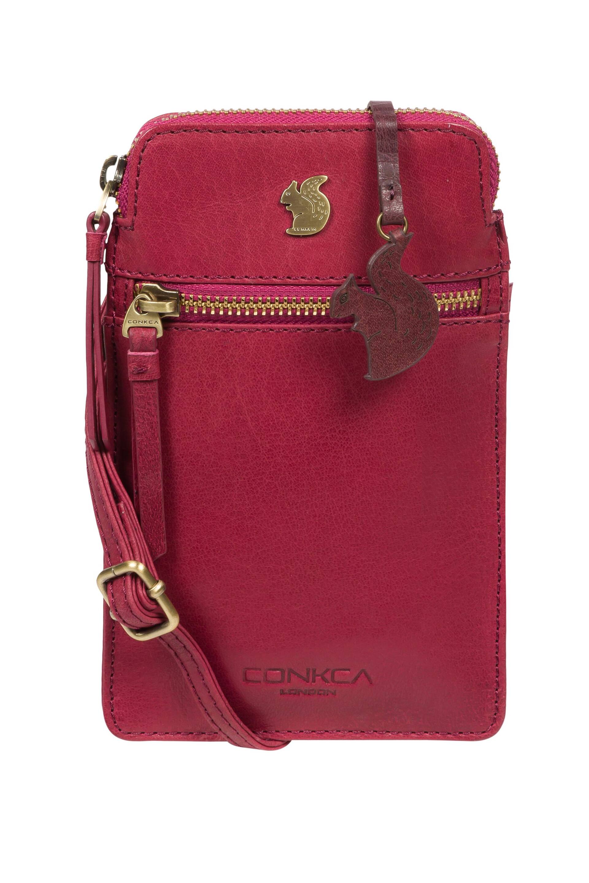Conkca Bambino Leather Cross-Body Phone Bag - Image 1 of 4