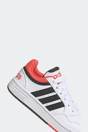 adidas White Hoops Trainers - Image 8 of 9