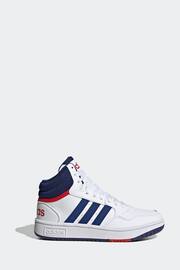 adidas White/Blue Hoops Mid Shoes - Image 1 of 9