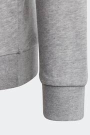 adidas Grey Sportswear Essentials Two Colored Big Logo Cotton Hoodie - Image 7 of 8