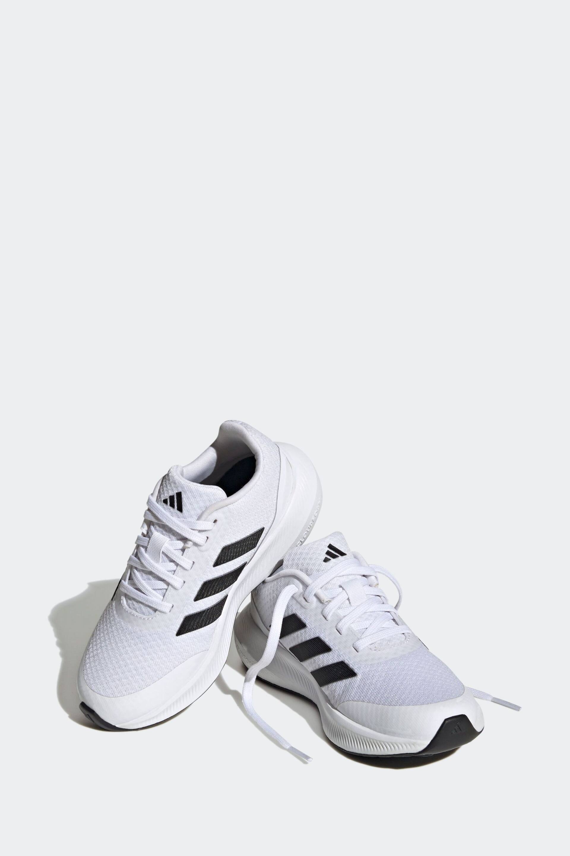 adidas White Runfalcon 3.0 Trainers - Image 4 of 9