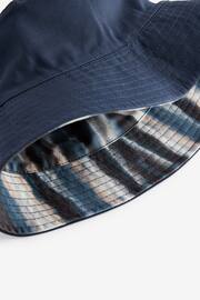 Navy Tie Dye Reversible Bucket Hat - Image 7 of 7