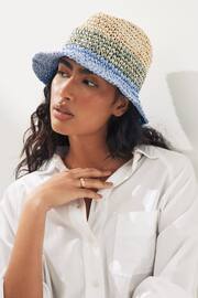 Blue Ombre Trilby Hat - Image 2 of 5