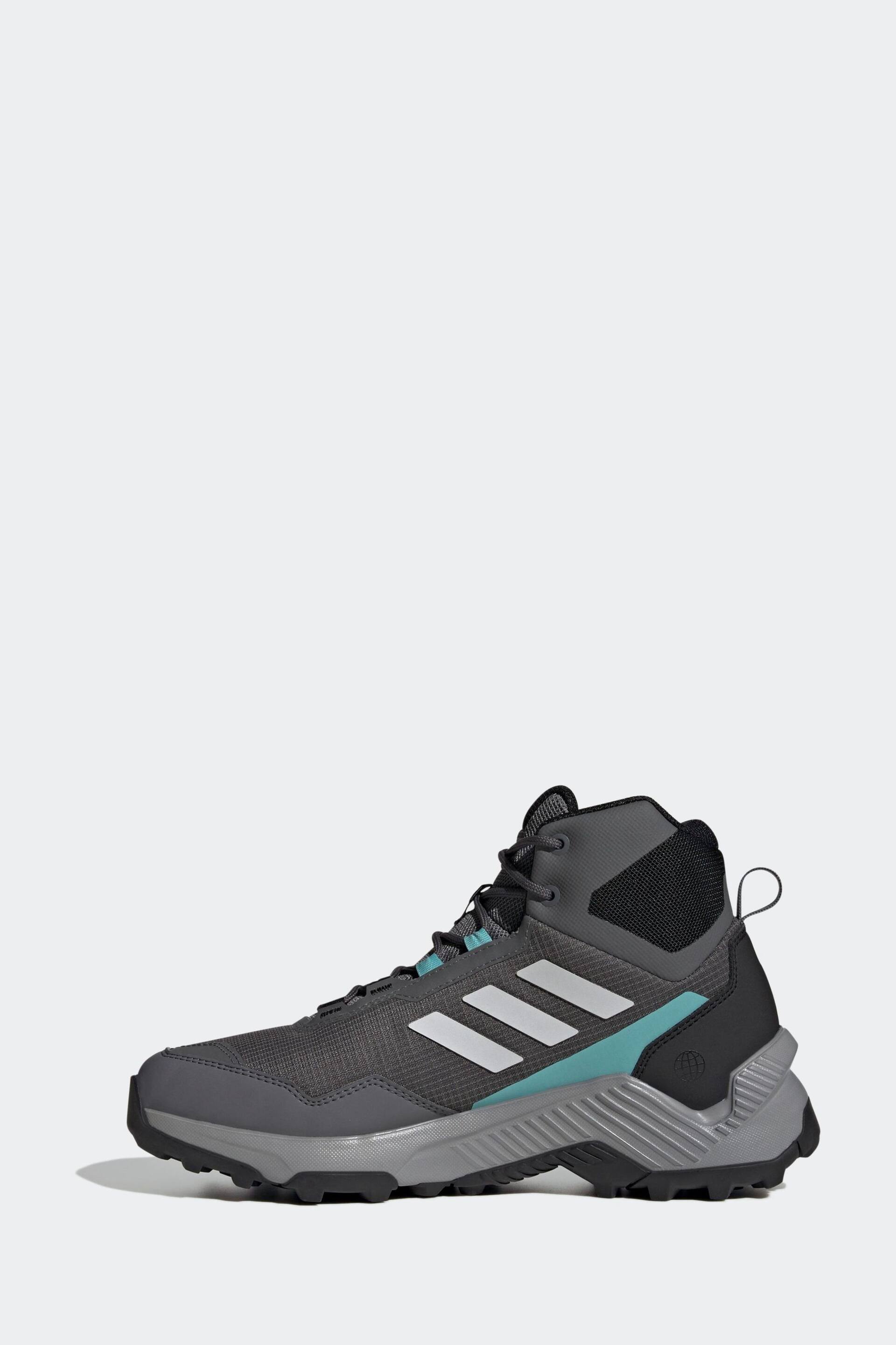 adidas Grey Eastrail 2.0 Mid Rain.Rdy Hiking Trainers - Image 2 of 9