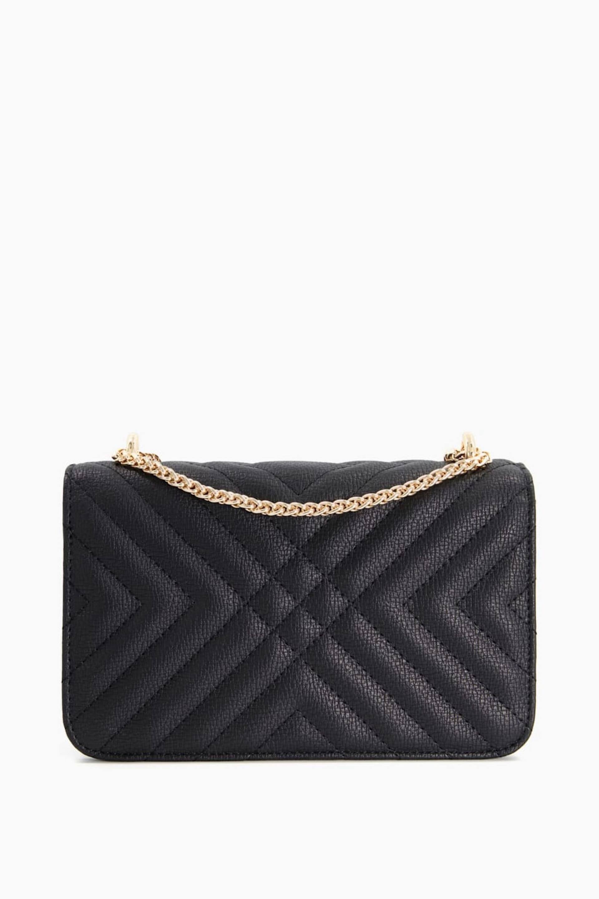 Dune London Black Edorchie Quilted Shoulder Bag - Image 4 of 6