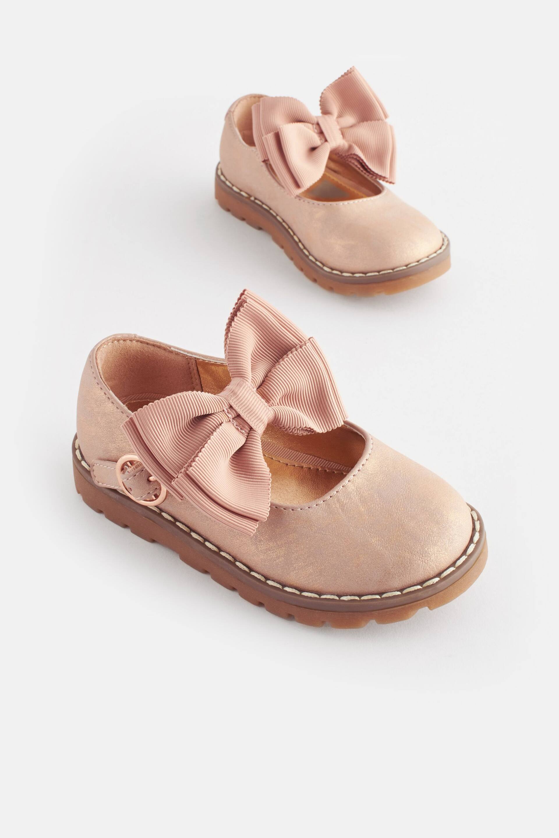 Pink Mary Jane Bow Shoes - Image 1 of 6