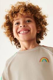 Little Bird by Jools Oliver Stone Rainbow Crew Neck Sweatshirt - Image 3 of 7