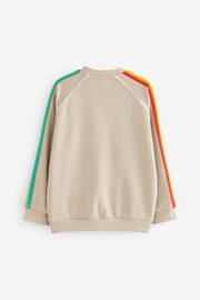 Little Bird by Jools Oliver Stone Rainbow Crew Neck Sweatshirt - Image 6 of 7