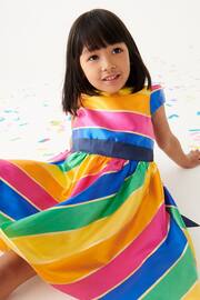 Little Bird by Jools Oliver Multi Multicoloured Striped Party Dress - Image 4 of 8