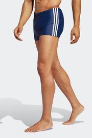 adidas Dark Blue Classic 3-Stripes Swim Boxers - Image 1 of 6